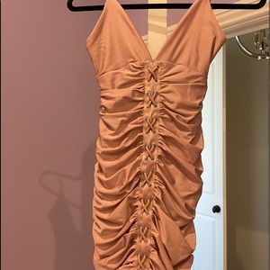 Tigermist blush bodycon dress
